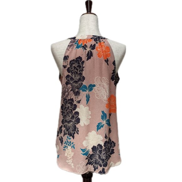 C&E Floral Sleeveless Blouse w/ Tassels - Picture 2 of 10